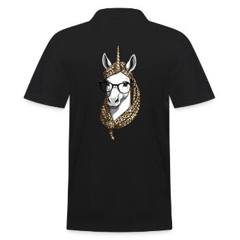 Maman Licorne Maman Drôle Maman Fête des Mères - Polo Homme - noir - Dos - Kai (181cm)