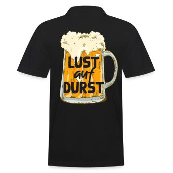 Lust Auf Durst Für Begeisterte Biertrinker - Männer Poloshirt - Schwarz - Hinten - Kai (181cm)
