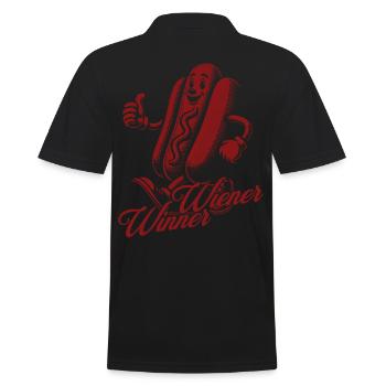 Gagnant viennois Retro Vintage Design 4 juillet - Polo Homme - noir - Dos - Kai (181cm)