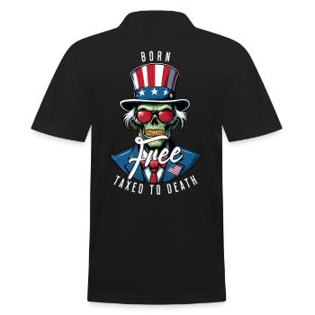 Né libre, imposé jusqu’à sa mort le 4 juillet - Polo Homme - noir - Dos - Kai (181cm)