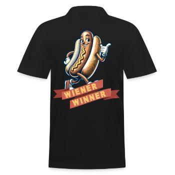 Wiener Winner 4 Juillet Memorial Day - Polo Homme - noir - Dos - Kai (181cm)