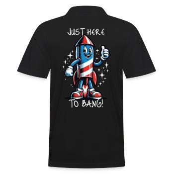 Ici pour sonner le 4 juillet Memorial Day Indépendance - Polo Homme - noir - Dos - Kai (181cm)