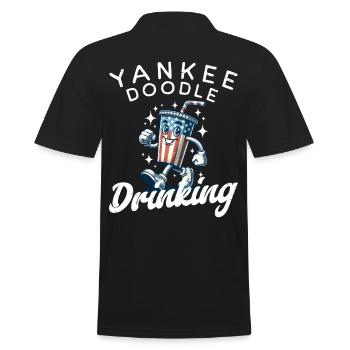 Yankee Doodle buvant le 4 juillet - Polo Homme - noir - Dos - Kai (181cm)