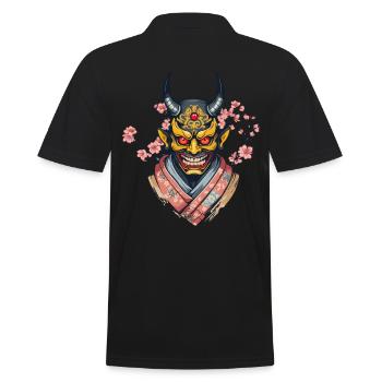 Oni Démons Masque Démon Japonais Culture Yokai - Polo Homme - noir - Dos - Kai (181cm)
