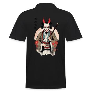 Oni Démon Masque Samouraï Japon Culture Esthétique - Polo Homme - noir - Dos - Kai (181cm)