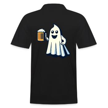 Drôle Boozing Ghost Halloween Party - Polo Homme - noir - Dos - Kai (181cm)