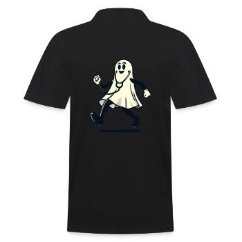 Infirmière drôle Infirmière gériatrique Fantôme d’Halloween - Polo Homme - noir - Dos - Kai (181cm)