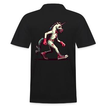 Zombie Licorne Mort-vivant Créature mystique - Polo Homme - noir - Dos - Kai (181cm)