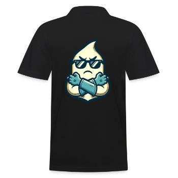 Cool fantôme Vintage Art Style Effrayant Effrayant Saison - Polo Homme - noir - Dos - Kai (181cm)