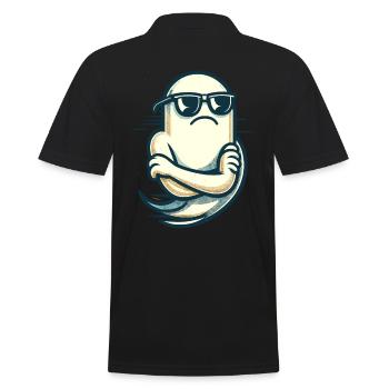 Cool fantôme Vintage Style artistique Drôle Halloween - Polo Homme - noir - Dos - Kai (181cm)
