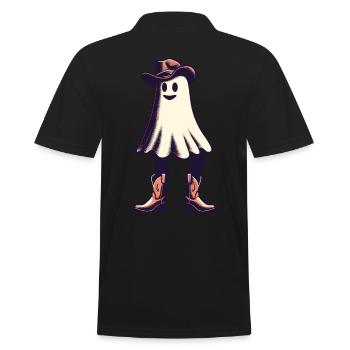 Drôle Cowboy fantôme Halloween Party - Polo Homme - noir - Dos - Kai (181cm)
