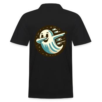 Funny Halloween Party Spooky Haunted Season - Men's Polo Shirt - black - Back - Kai (181cm)