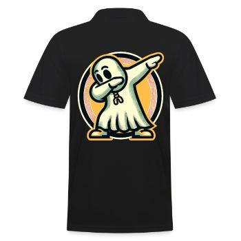 Drôle fête d’Halloween fantôme effrayant - Polo Homme - noir - Dos - Kai (181cm)
