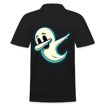 Drôle fête d’Halloween Effrayant Hantise - Polo Homme - noir - Dos - Kai (181cm)