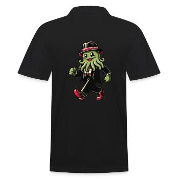 Drôle Cthulhu Politicien Dystopique Kraken - Polo Homme - noir - Dos - Kai (181cm)