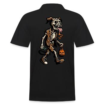 Mort-vivant zombie chien Trick or Treat Creepy - Polo Homme - noir - Dos - Kai (181cm)