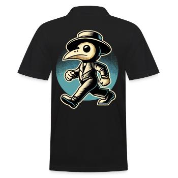 Rétro Vintage Dessin animé Halloween Costume Décoration - Polo Homme - noir - Dos - Kai (181cm)