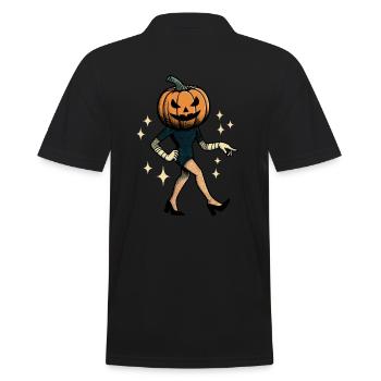 Drôle citrouille infirmière Halloween costume - Polo Homme - noir - Dos - Kai (181cm)