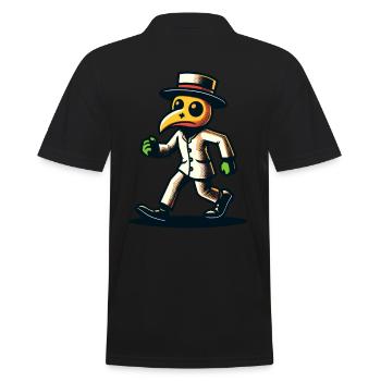 Rétro Vintage Dessin animé Halloween Costume Décoration - Polo Homme - noir - Dos - Kai (181cm)