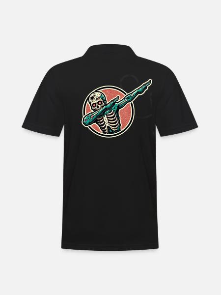 Dabbing Zombie Funny Dabbing Design - Men's Polo Shirt - black