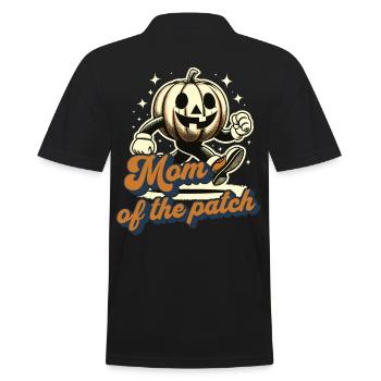 Maman du champ de citrouilles Vintage Halloween Dicton - Polo Homme - noir - Dos - Kai (181cm)
