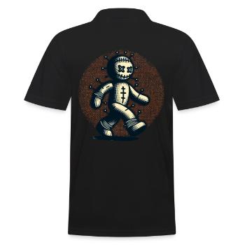 Effrayant costume d’Halloween de poupée vaudou - Polo Homme - noir - Dos - Kai (181cm)