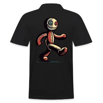 Poupée vaudou Halloween Costume Décoration Effrayant - Polo Homme - noir - Dos - Kai (181cm)