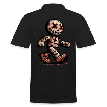 Poupée vaudou Halloween Costume Décoration Effrayant - Polo Homme - noir - Dos - Kai (181cm)