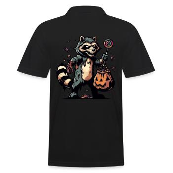 Raton laveur mort-vivant Drôle Amateur de raton laveur - Polo Homme - noir - Dos - Kai (181cm)