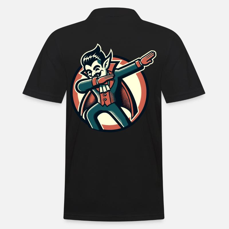 Dabbing vampire Drôle Dabbing Design - Polo Homme - noir