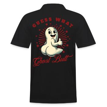 Devinez ce que les fantômes disent drôles de fantômes - Polo Homme - noir - Dos - Kai (181cm)