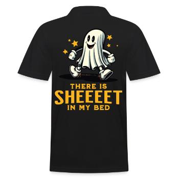 Costume d’Halloween Drôle Fantômes Disant Effrayant - Polo Homme - noir - Dos - Kai (181cm)