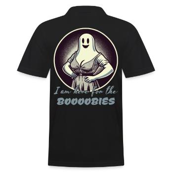 Drôle de fantômes disant Halloween Costumé Party - Polo Homme - noir - Dos - Kai (181cm)