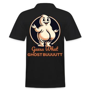 Halloween Costume Ghosts Butt Funny Ghosts - Men's Polo Shirt - black - Back - Kai (181cm)