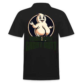 Drôle de fantôme disant costume d’Halloween - Polo Homme - noir - Dos - Kai (181cm)