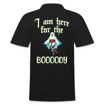 Drôle de fantôme disant costume d’Halloween - Polo Homme - noir - Dos - Kai (181cm)