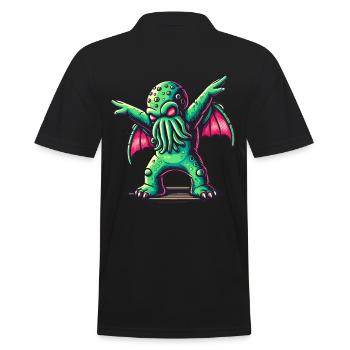 Drôle Dansant Cthulhu Tentacule Créature - Polo Homme - noir - Dos - Kai (181cm)