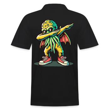 Dabbing drôle Cthulhu Dabbing Design - Polo Homme - noir - Dos - Kai (181cm)