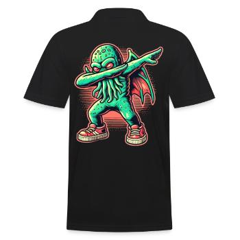 Dabbing drôle Cthulhu Dabbing Design - Polo Homme - noir - Dos - Kai (181cm)
