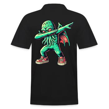 Dabbing drôle Cthulhu Dabbing Design - Polo Homme - noir - Dos - Kai (181cm)
