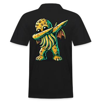 Dabbing drôle Cthulhu Dabbing Design - Polo Homme - noir - Dos - Kai (181cm)