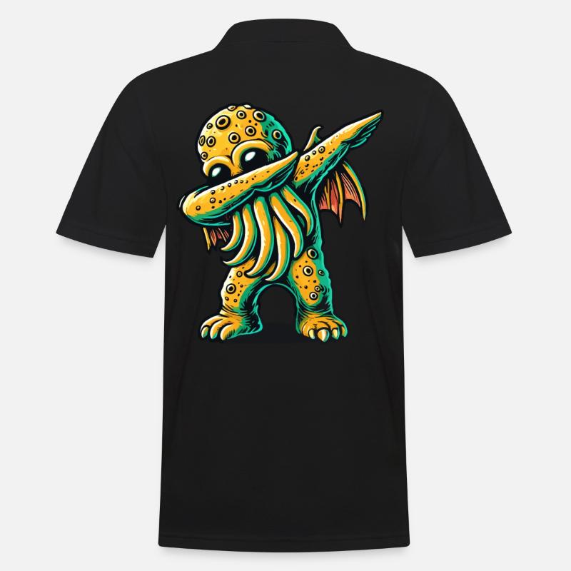Dabbing drôle Cthulhu Dabbing Design - Polo Homme - noir