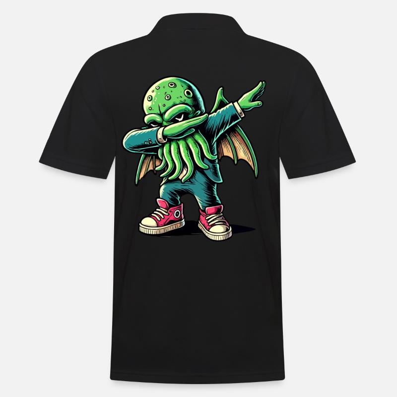 Dabbing drôle Cthulhu Dabbing Design - Polo Homme - noir