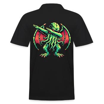 Dabbing drôle Cthulhu Dabbing Design - Polo Homme - noir - Dos - Kai (181cm)