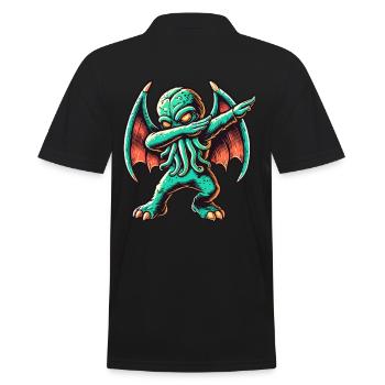 Dabbing drôle Cthulhu Dabbing Design - Polo Homme - noir - Dos - Kai (181cm)