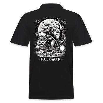 Drôle de vampire T-Rex aime les bonbons - Polo Homme - noir - Dos - Kai (181cm)