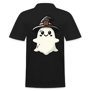 Drôle de sorcière fantôme Spooky Party - Polo Homme - noir - Dos - Kai (181cm)