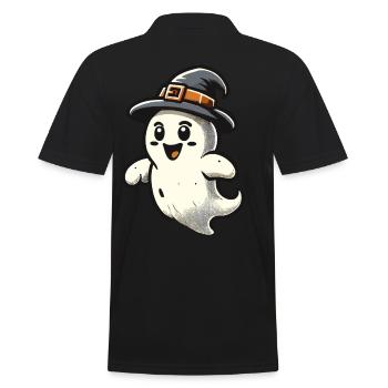 Drôle de sorcière fantôme Spooky Party - Polo Homme - noir - Dos - Kai (181cm)