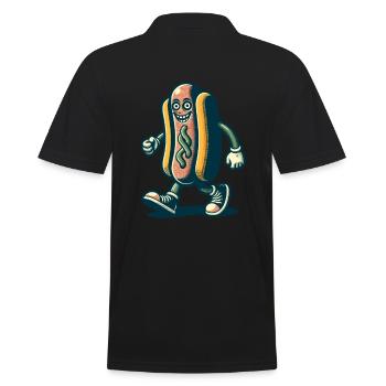 Hotdog effrayant Délicieux design d’Halloween - Polo Homme - noir - Dos - Kai (181cm)