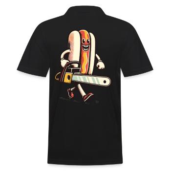 Psycho Hotdog Délicieux Design d’Halloween - Polo Homme - noir - Dos - Kai (181cm)